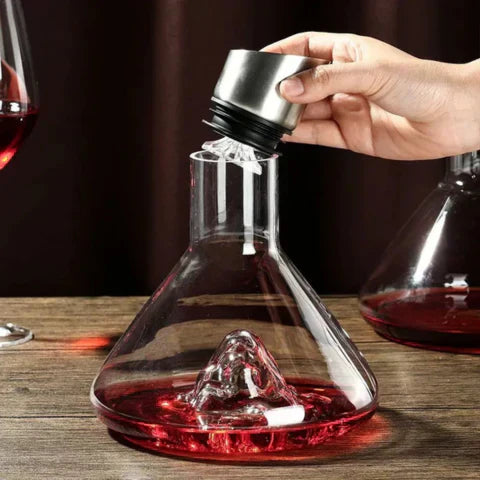 Premium Wine Decanter | Lead-Free Crystal with Rapid Aeration & Filtration for Enhanced Tasting Experience | Ka-mostore