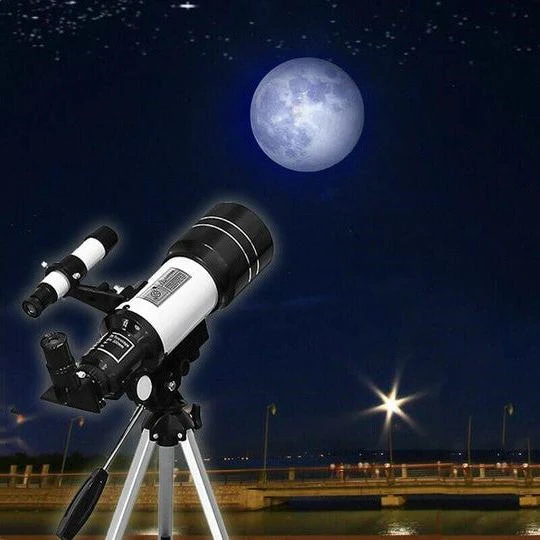 Astronomický dalekohled | Průměr objektivu 70 mm, ohnisková vzdálenost 300 mm, snadné nastavení | Ka-mostore