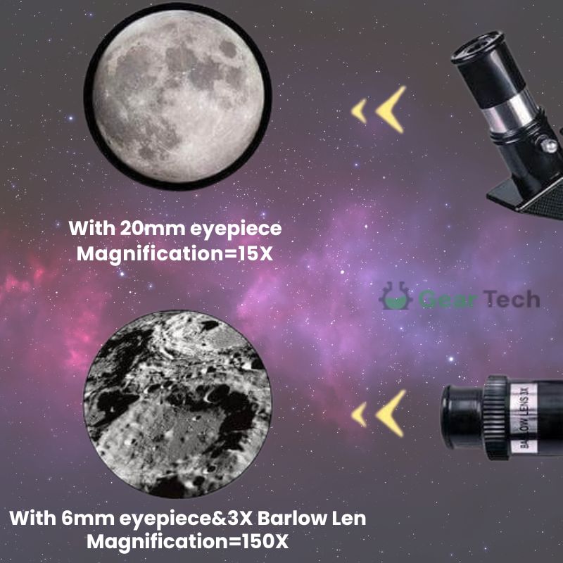 Astronomický dalekohled | Průměr objektivu 70 mm, ohnisková vzdálenost 300 mm, snadné nastavení | Ka-mostore