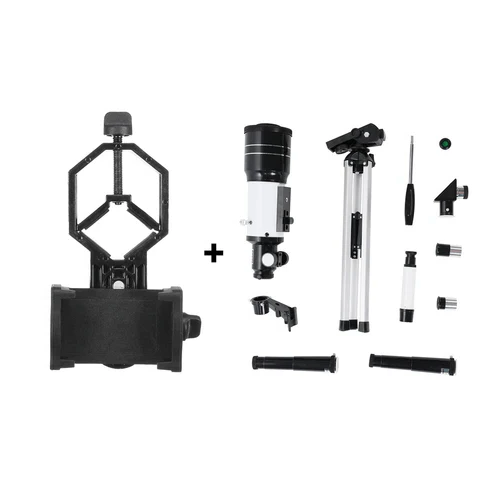 Astronomický dalekohled | Průměr objektivu 70 mm, ohnisková vzdálenost 300 mm, snadné nastavení | Ka-mostore