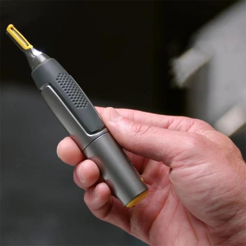 Professional Ultra-Thin Precision Trimmer | Titanium Stainless Steel Blades | Integrated LED Light | Micro-Oscillation Technology | For Nose, Ears & Contours | Ka-mostore