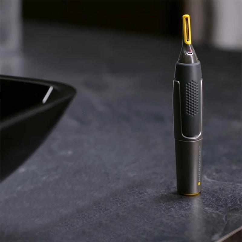 Professional Ultra-Thin Precision Trimmer | Titanium Stainless Steel Blades | Integrated LED Light | Micro-Oscillation Technology | For Nose, Ears & Contours | Ka-mostore