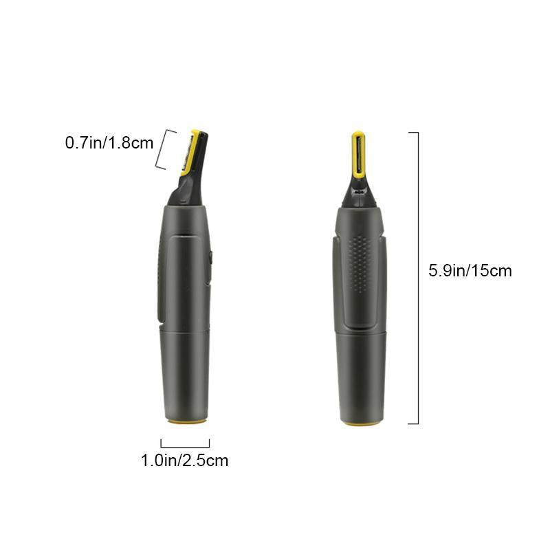 Professional Ultra-Thin Precision Trimmer | Titanium Stainless Steel Blades | Integrated LED Light | Micro-Oscillation Technology | For Nose, Ears & Contours | Ka-mostore