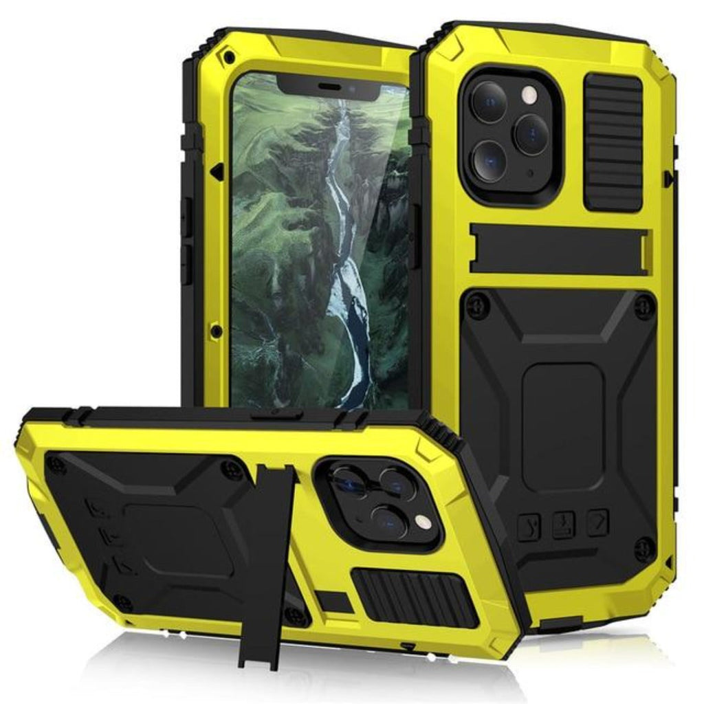 Rugged Glass Metal Case for iPhone - Drop Protection | Ka-mostore