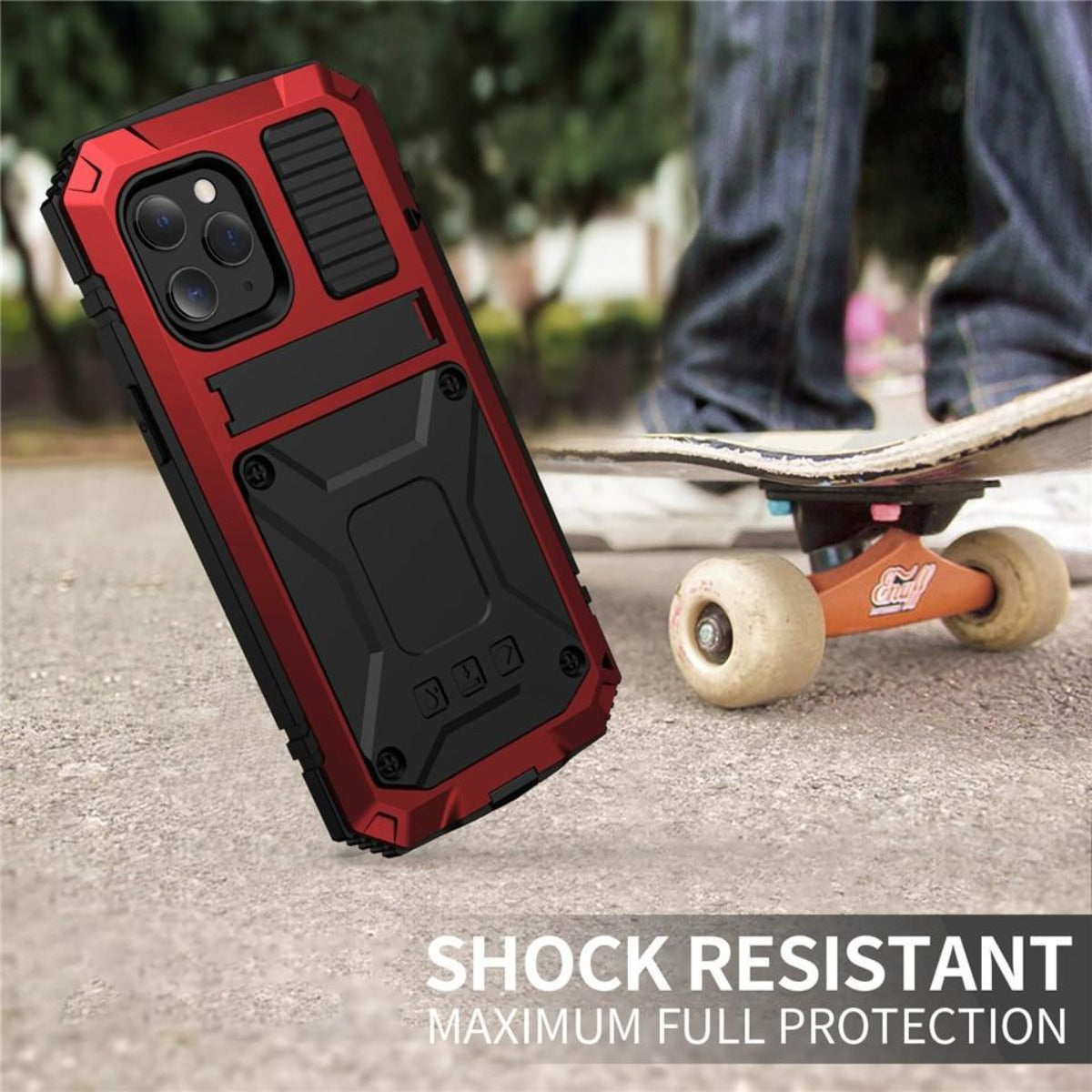 Rugged Glass Metal Case for iPhone - Drop Protection | Ka-mostore