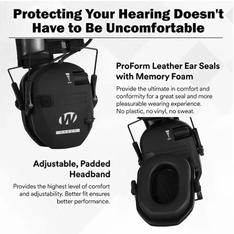 Electronic Hearing Protection Headphones | Noise Cancelling, Lightweight | Ka-mostore