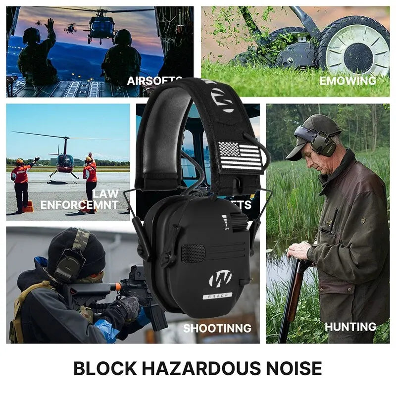 Electronic Hearing Protection Headphones | Noise Cancelling, Lightweight | Ka-mostore