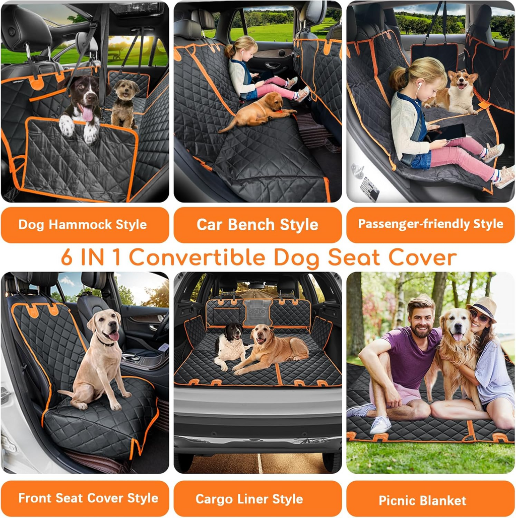 Quilted Dog Car Seat Cover | Ka-mostore