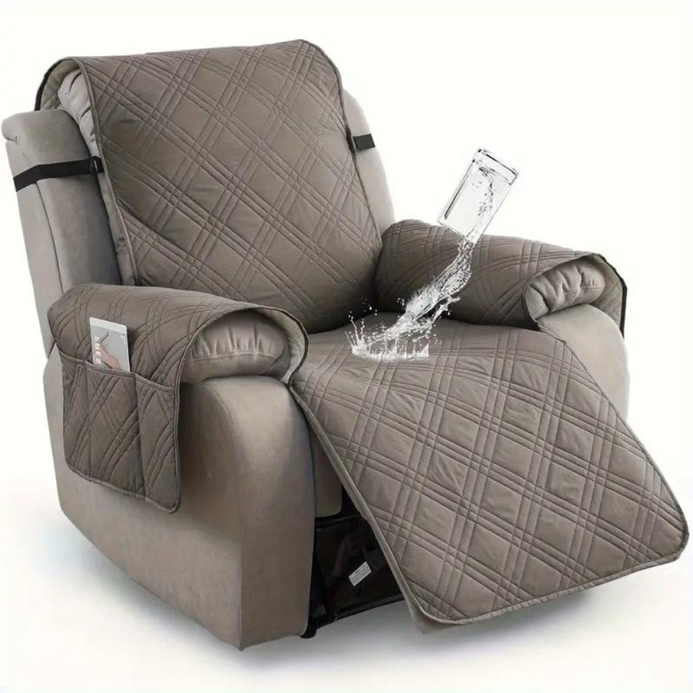 Quilted Recliner Cover - Waterproof & Stain Resistant | Ka-mostore