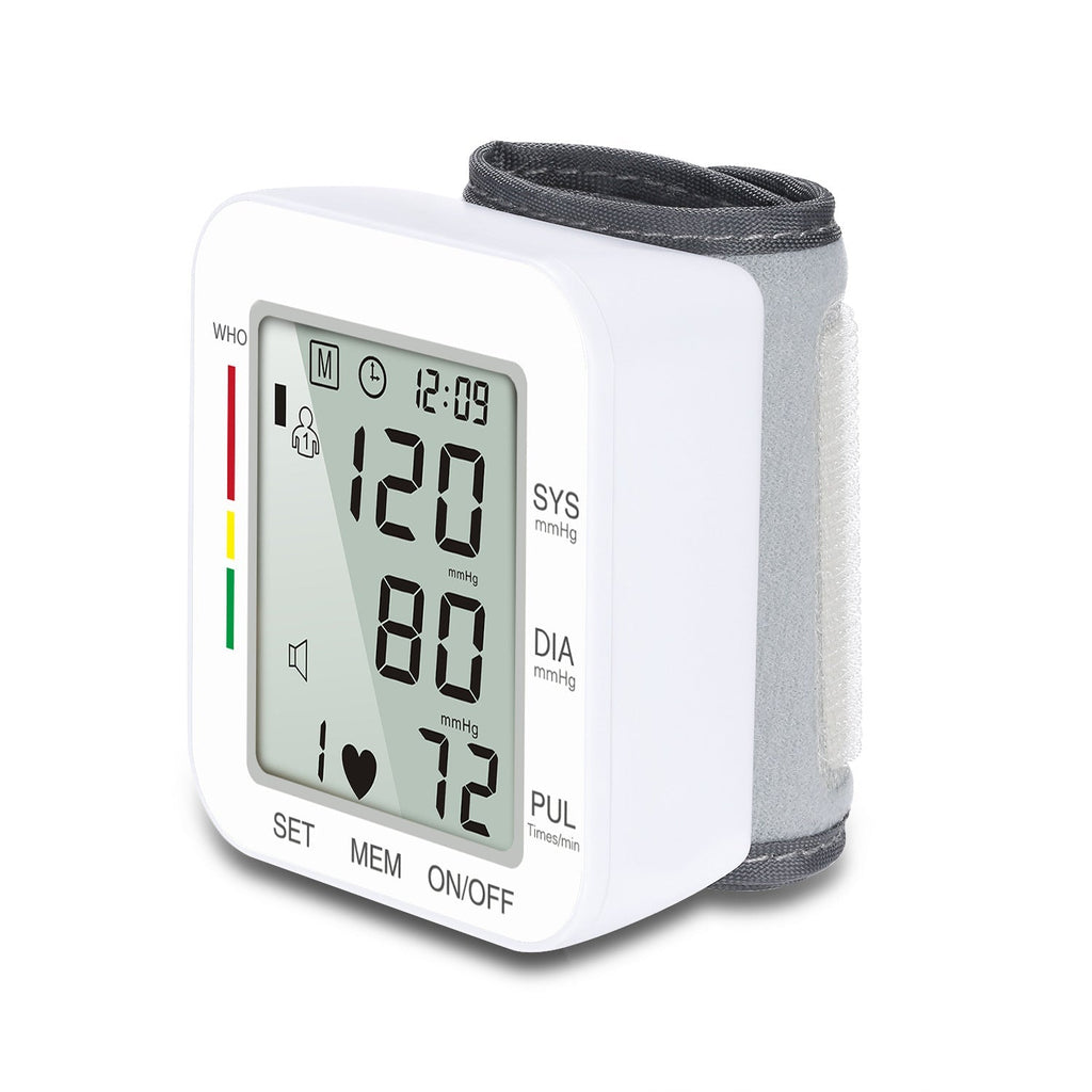 Rechargeable Electronic Wrist Blood Pressure Monitor, with Accurate Quick Reading, Large Display and One-Button Operation, for Home Use | Ka-mostore