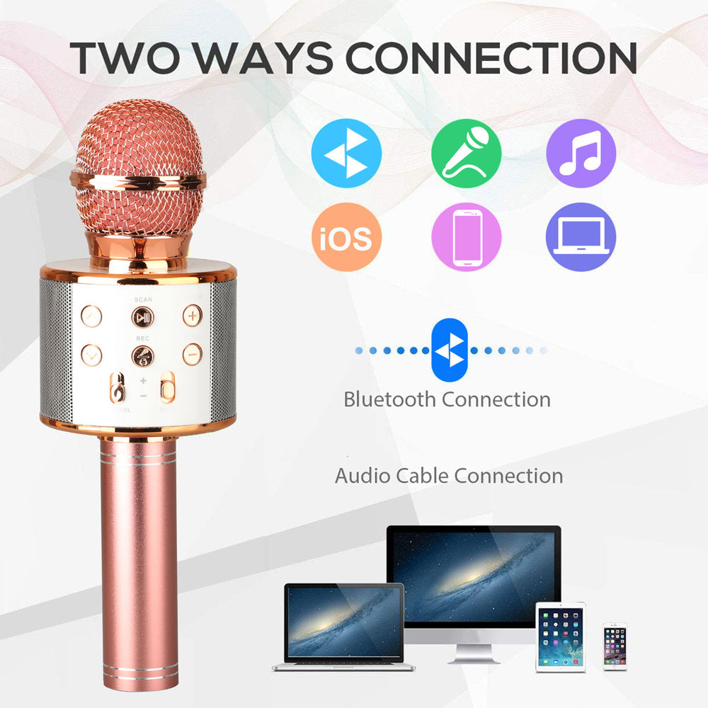 Rechargeable Wireless Bluetooth Karaoke Microphone | Ka-mostore