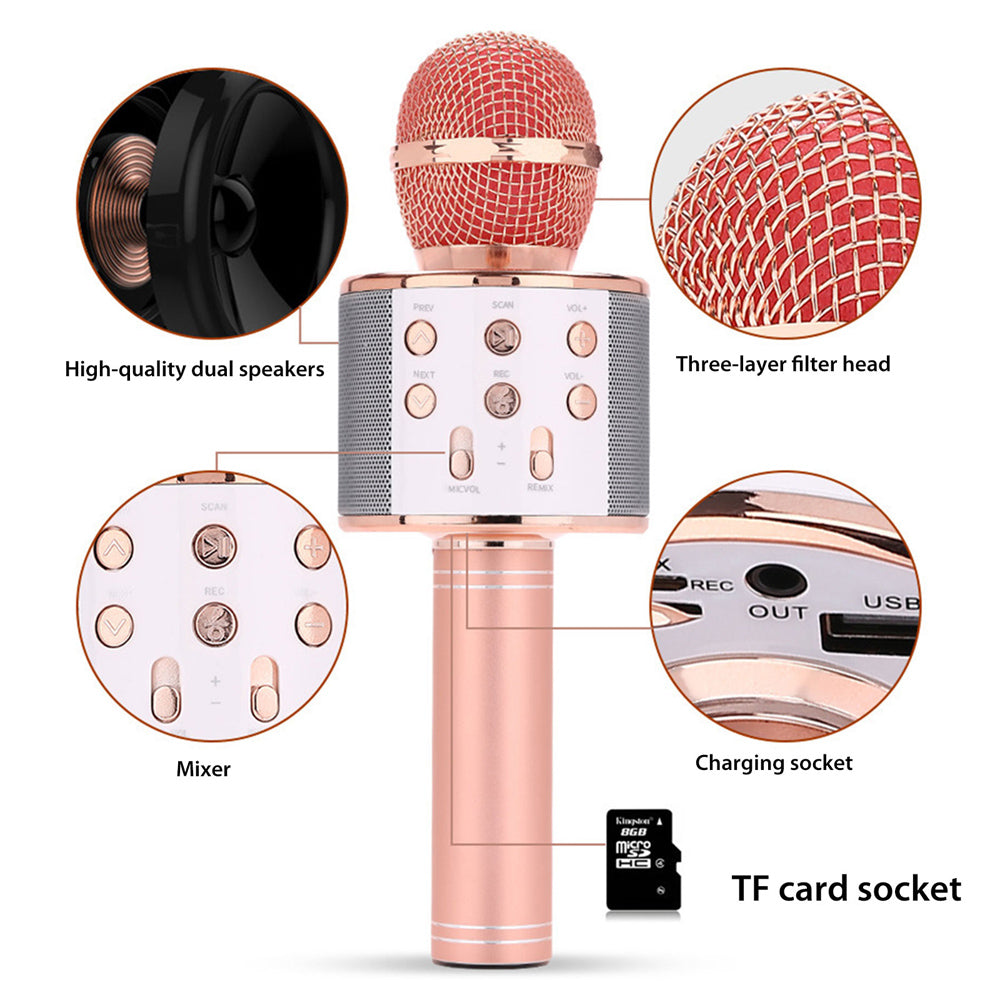 Rechargeable Wireless Bluetooth Karaoke Microphone | Ka-mostore