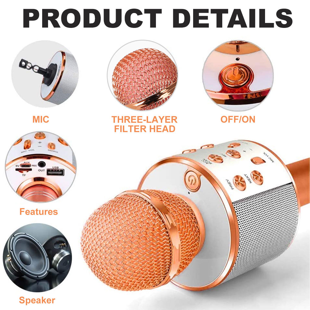 Rechargeable Wireless Bluetooth Karaoke Microphone | Ka-mostore
