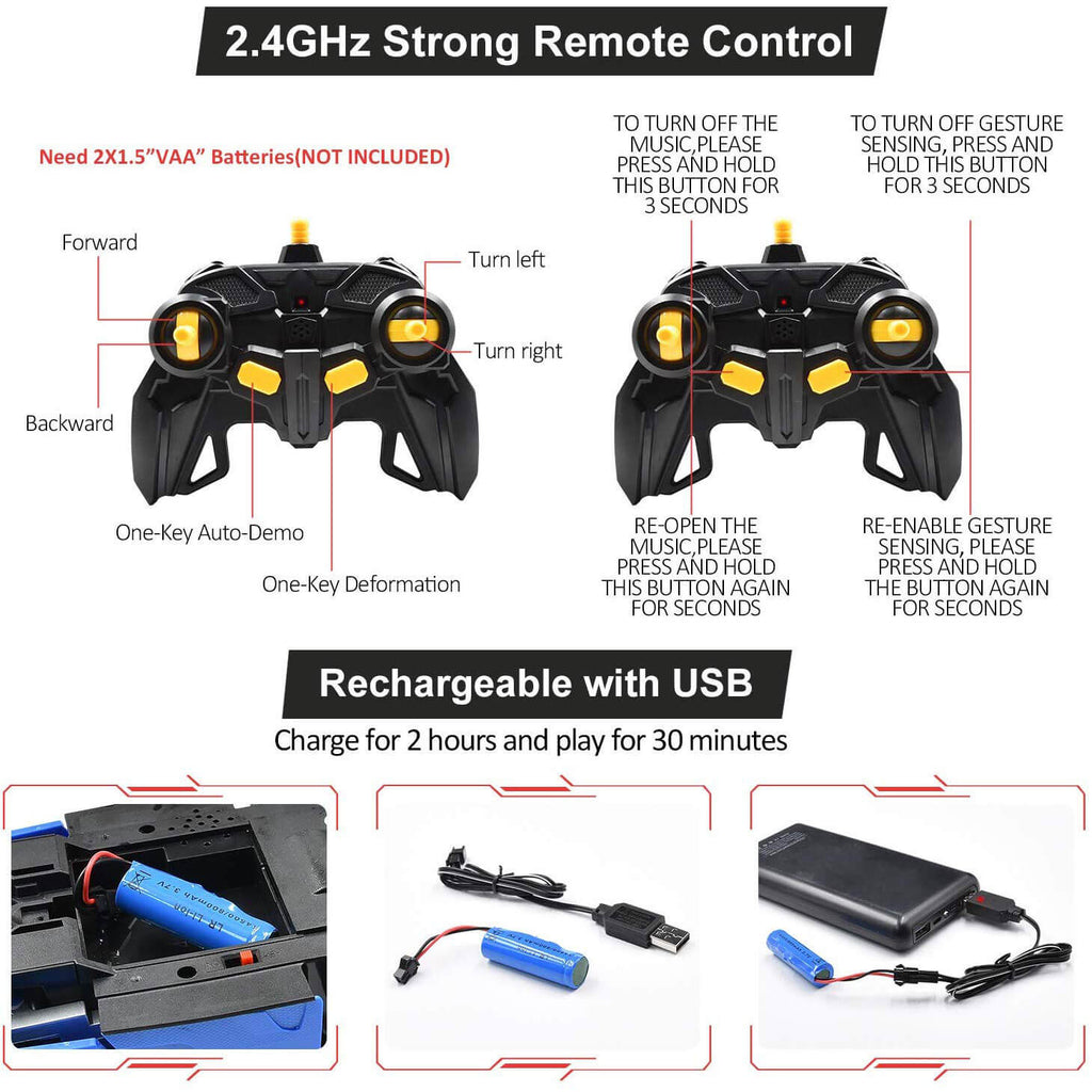 Remote Control Robot Car Transforming Toy | Ka-mostore