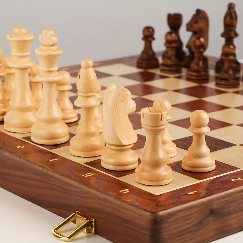 RoyalWood Luxury Chess Set – Solid Wood Chessboard with Finely Detailed Pieces | Ka-mostore