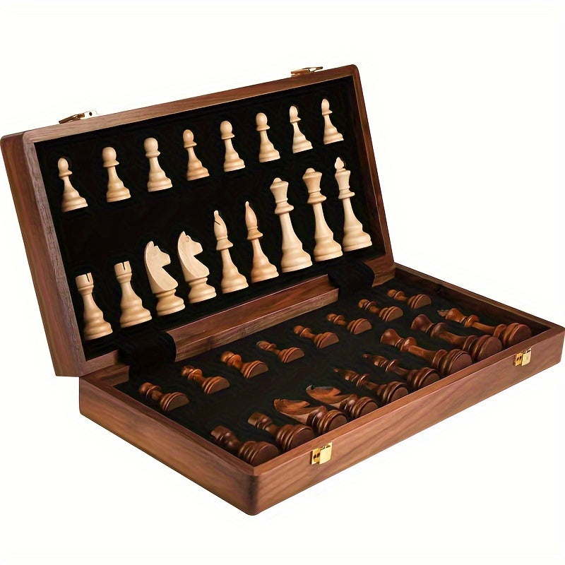 RoyalWood Luxury Chess Set – Solid Wood Chessboard with Finely Detailed Pieces | Ka-mostore
