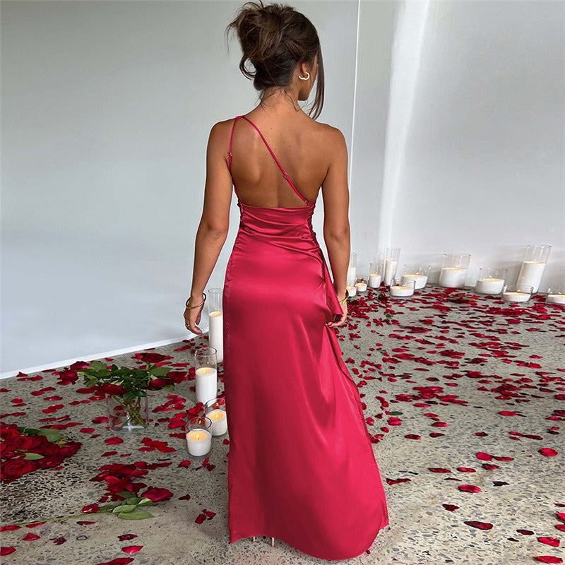 Elegante abito maxi monospalla | Ka-mostore
