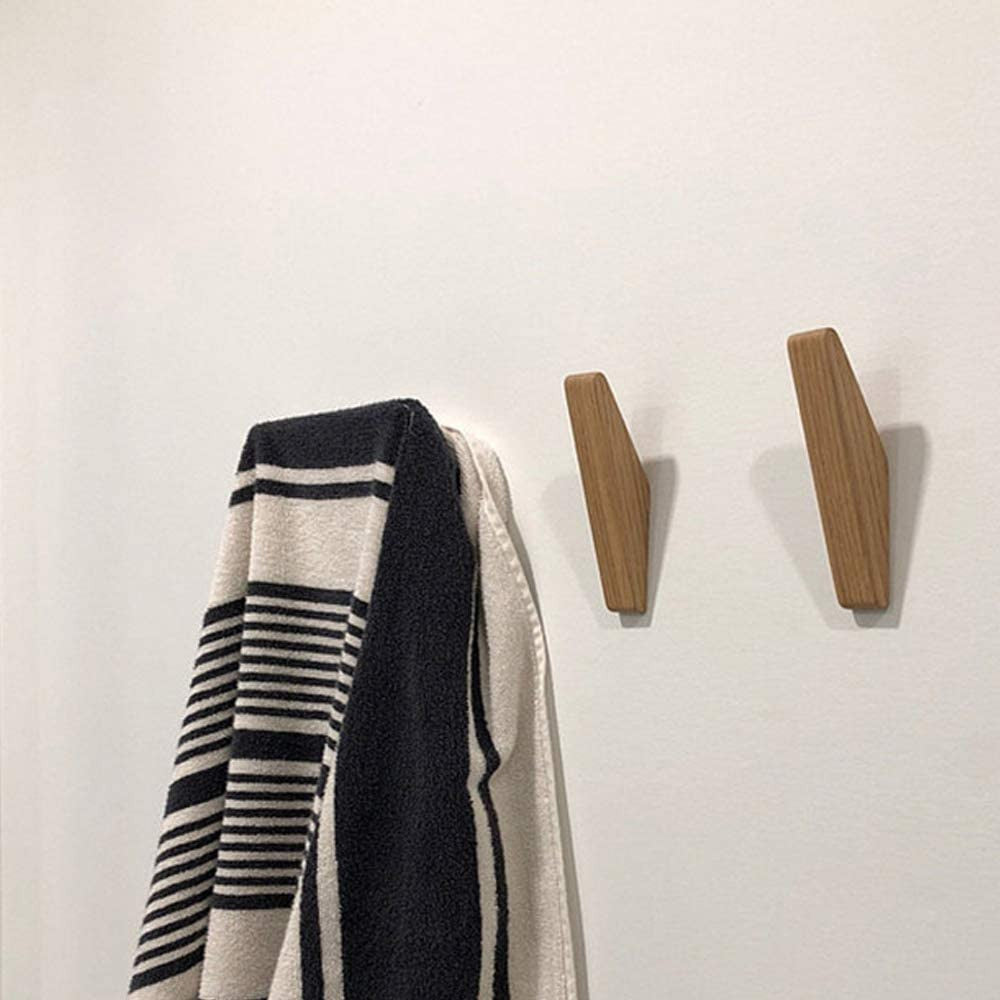 Scandi Set of 6 Wooden Coat Hooks | Ka-mostore