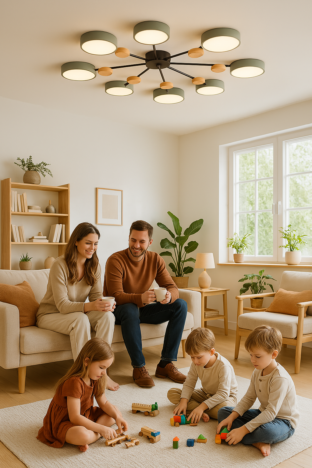 Scandinavian LED Ceiling Light | Branching Modern Light Design | Ka-mostore