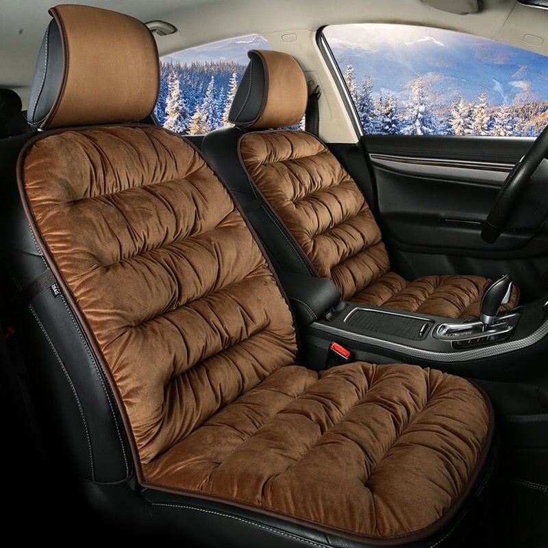 Plush Car Seat Pad | Soft, Ventilated Front Seat Cushion for Comfort | Ka-mostore