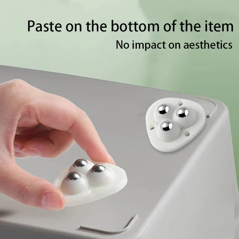 Self-adhesive fully swivel furniture moving wheels | Ka-mostore