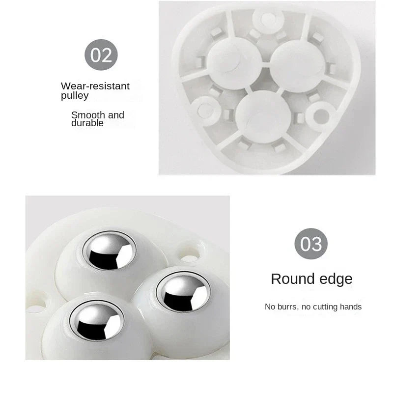 Self-adhesive fully swivel furniture moving wheels | Ka-mostore