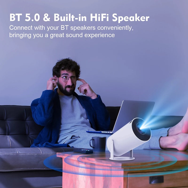 Smart 4K Projector with WiFi 6 and Bluetooth 5.0 | Ka-mostore