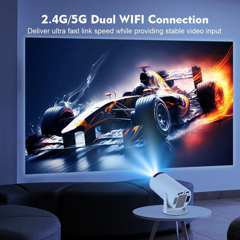 Smart 4K Projector with WiFi 6 and Bluetooth 5.0 | Ka-mostore