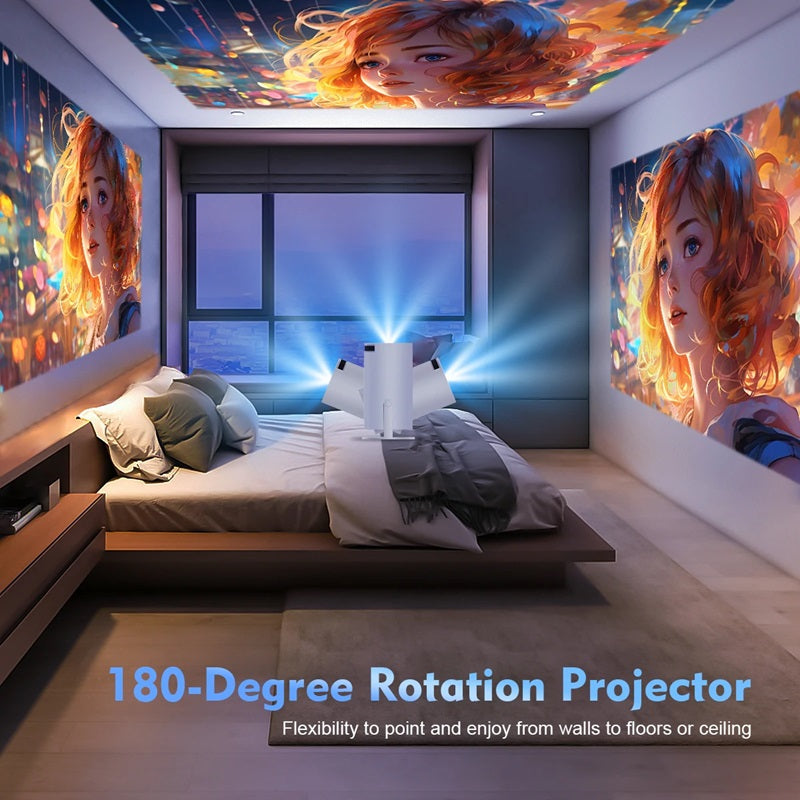 Smart 4K Projector with WiFi 6 and Bluetooth 5.0 | Ka-mostore
