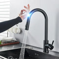 SmartTouch | Kitchen Faucet with Touch Sensor and Pull-Out Spray Head – Brushed Nickel | Ka-mostore
