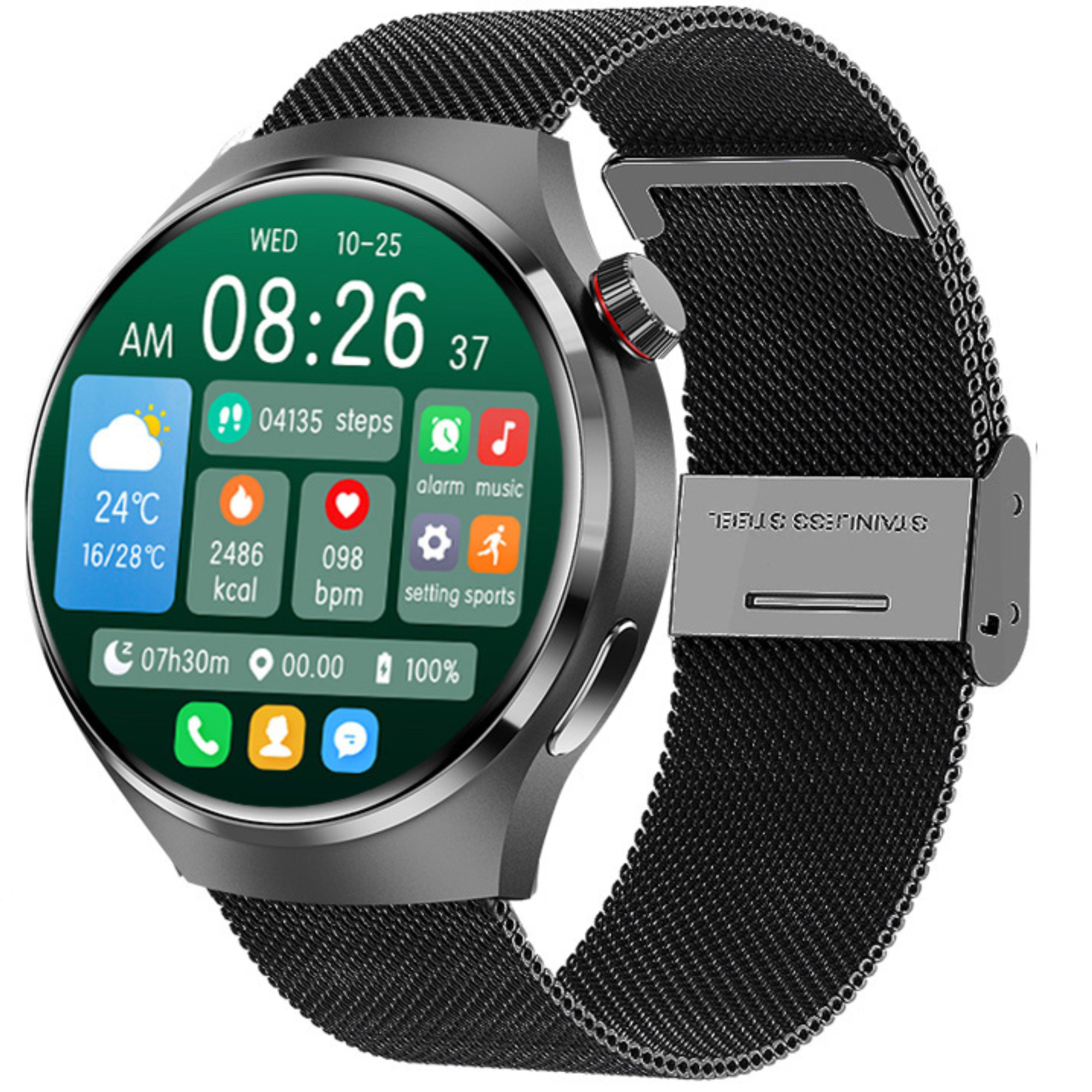 Smartwatch: Ideal for Sports, Business & Lifestyle EKG, AMOLED HD, Bluetooth, Heart Rate Limited Edition | Ka-mostore