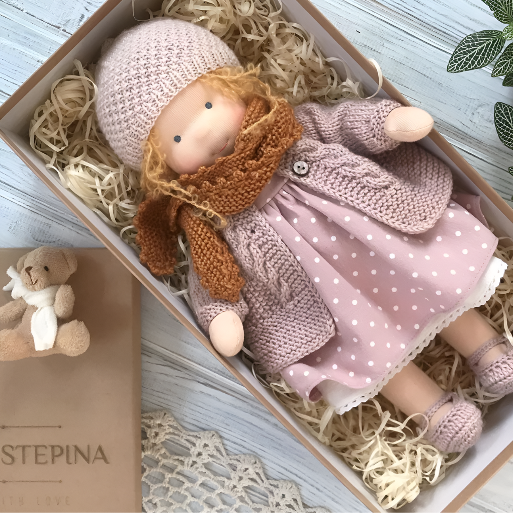 Soft Waldorf Doll with Natural Features | Ka-mostore