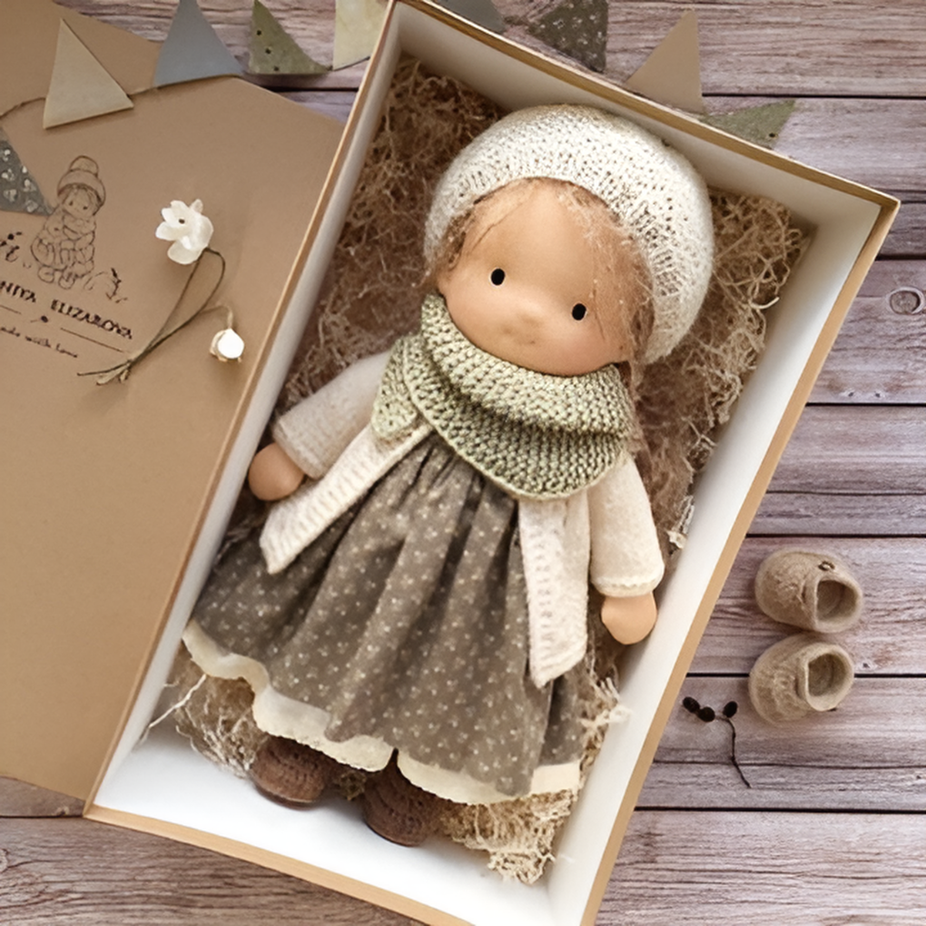 Soft Waldorf Doll with Natural Features | Ka-mostore