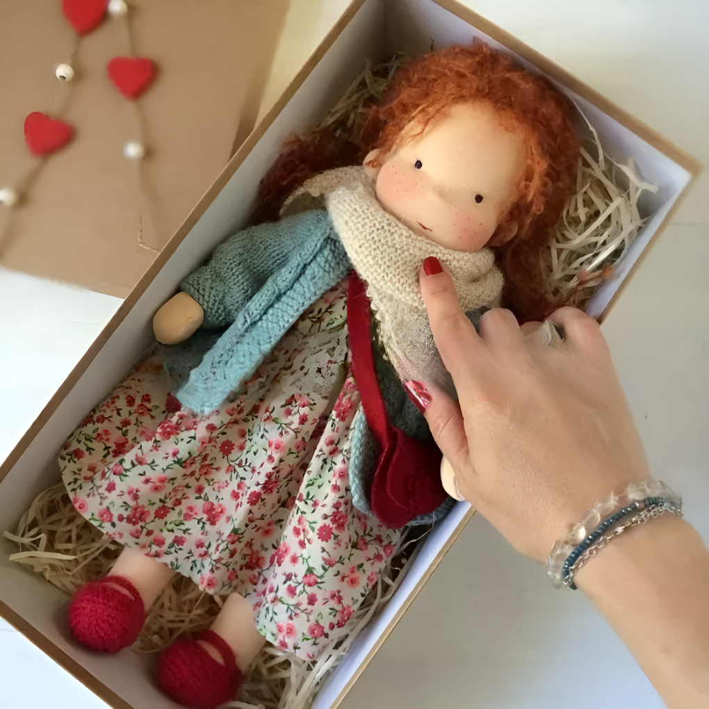 Soft Waldorf Doll with Natural Features | Ka-mostore