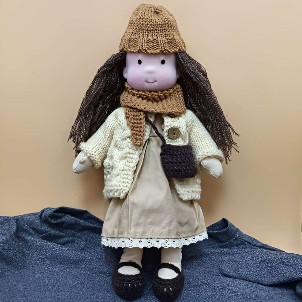 Soft Waldorf Doll with Natural Features | Ka-mostore