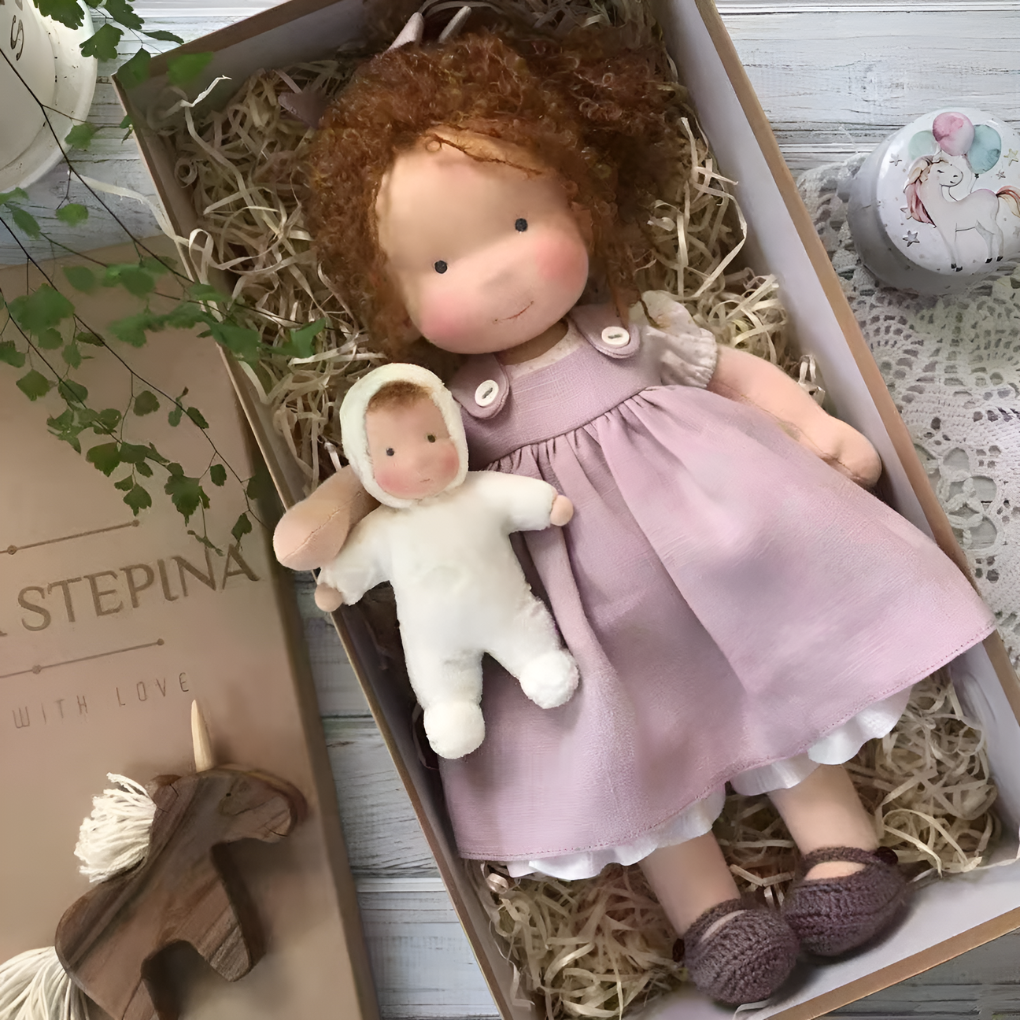 Soft Waldorf Doll with Natural Features | Ka-mostore