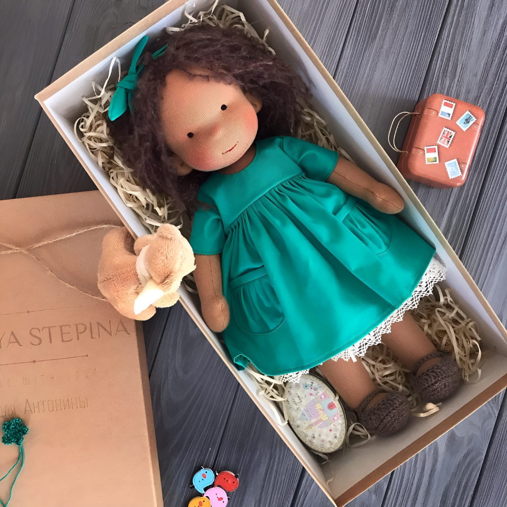 Soft Waldorf Doll with Natural Features | Ka-mostore