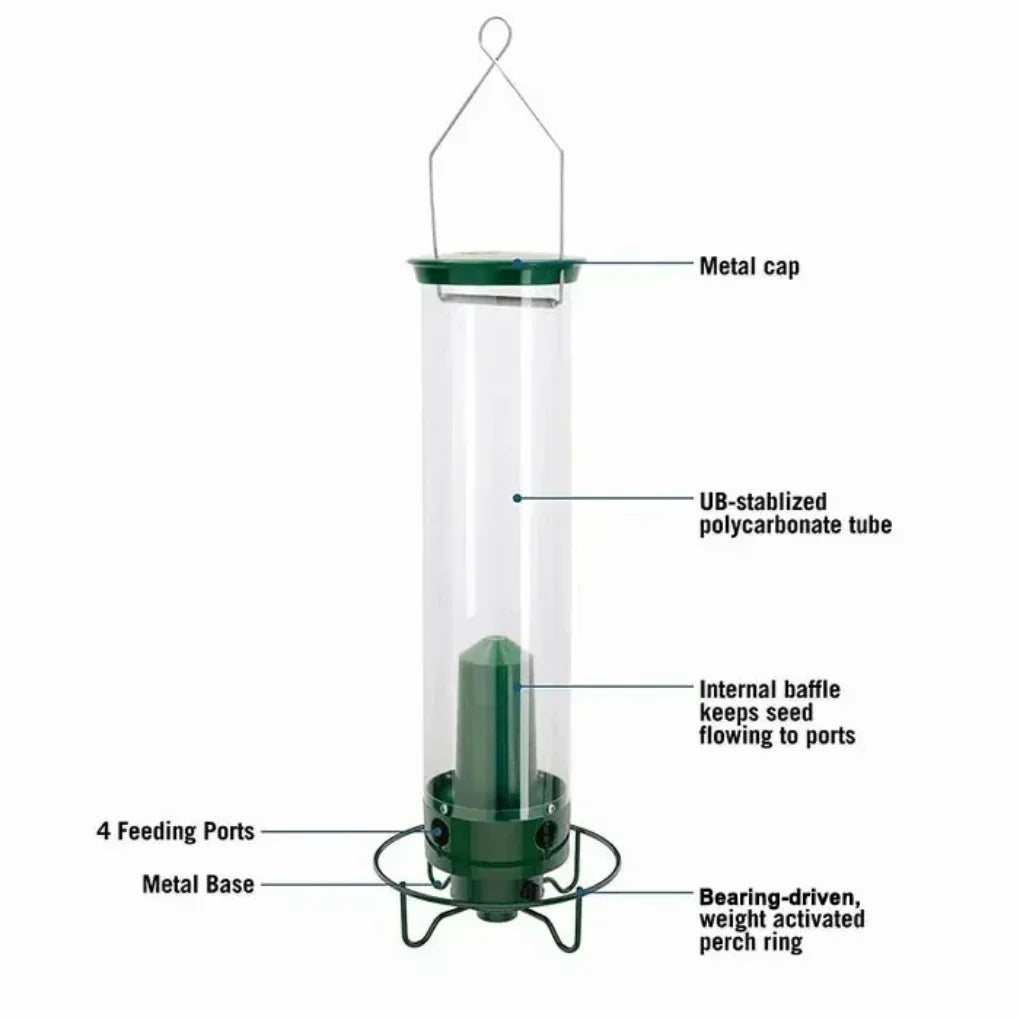 Squirrel-Proof Bird Feeder with Multiple Feeding Ports | Ka-mostore