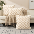 Textured Faux Fur Throw Pillow | Ka-mostore