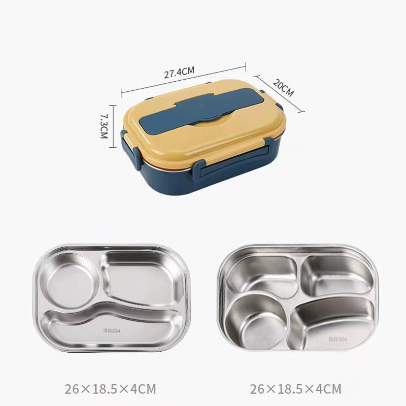 Insulated Lunch Box with Sections | Ka-mostore