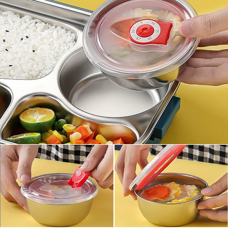 Insulated Lunch Box with Sections | Ka-mostore
