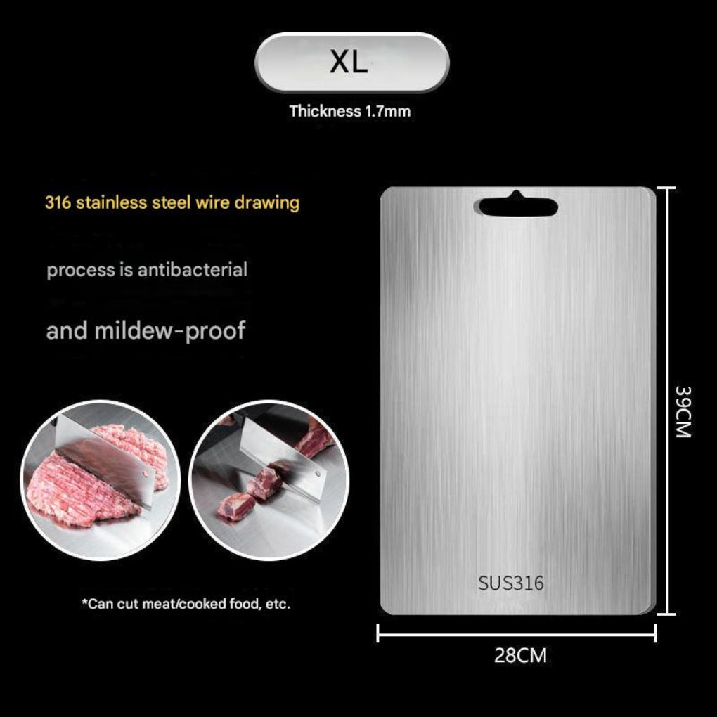 Stainless Steel Cutting Board with Handle | Ka-mostore