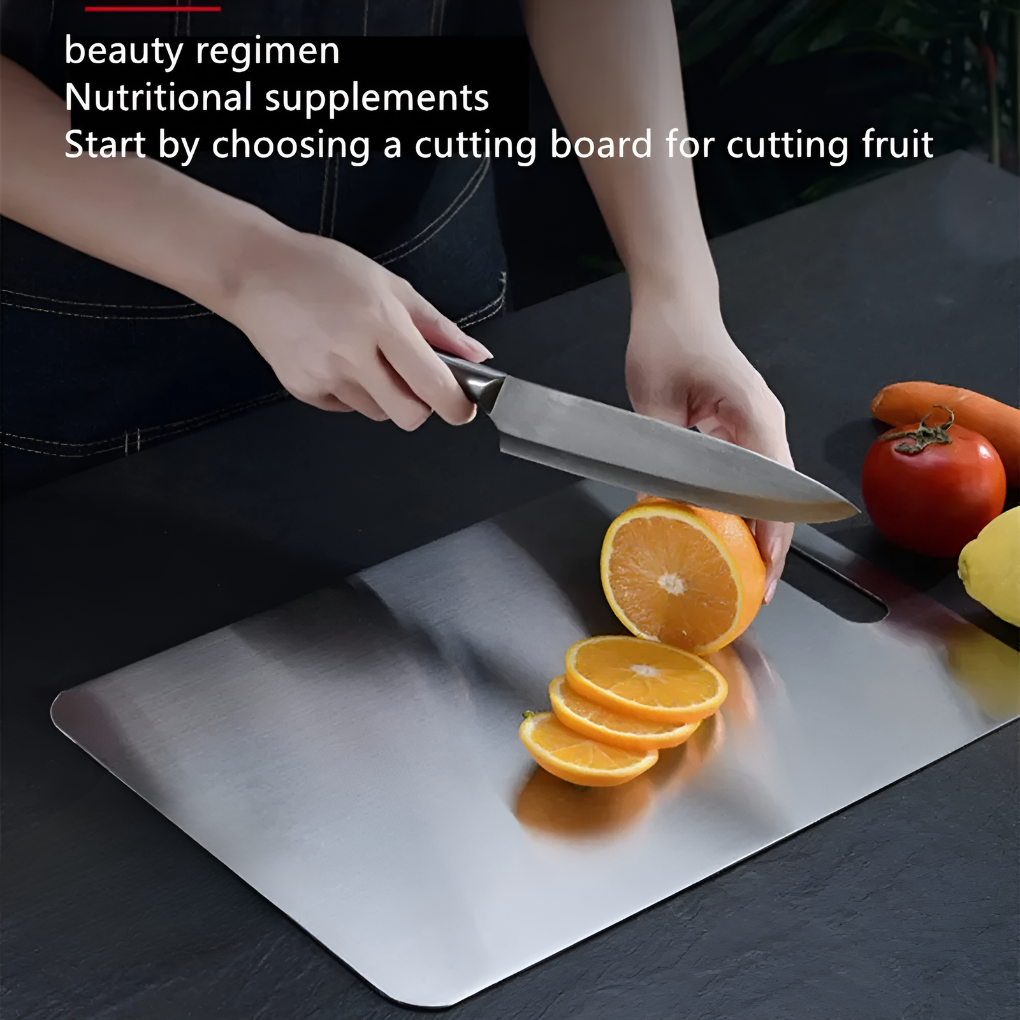 Stainless Steel Cutting Board with Handle | Ka-mostore