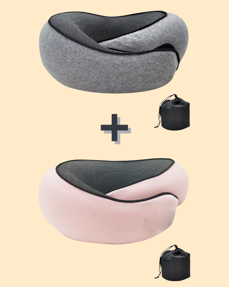 Travel Neck Pillow with Ergonomic Bone Shape | Ka-mostore