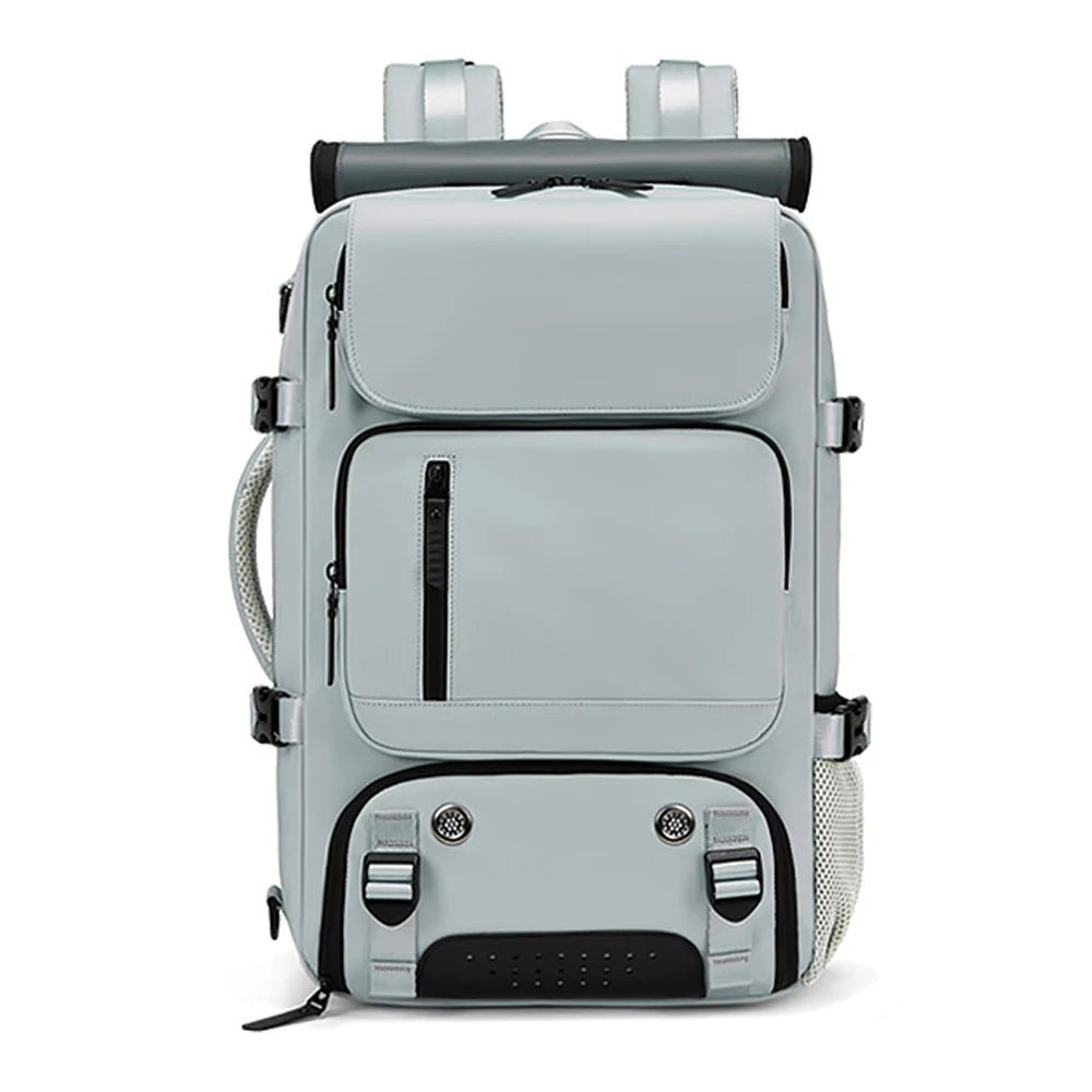 TRAVELMAX Pack – voděodolný cestovní batoh s USB portem, přihrádkou na boty a kapsou proti krádeži | Ka-mostore
