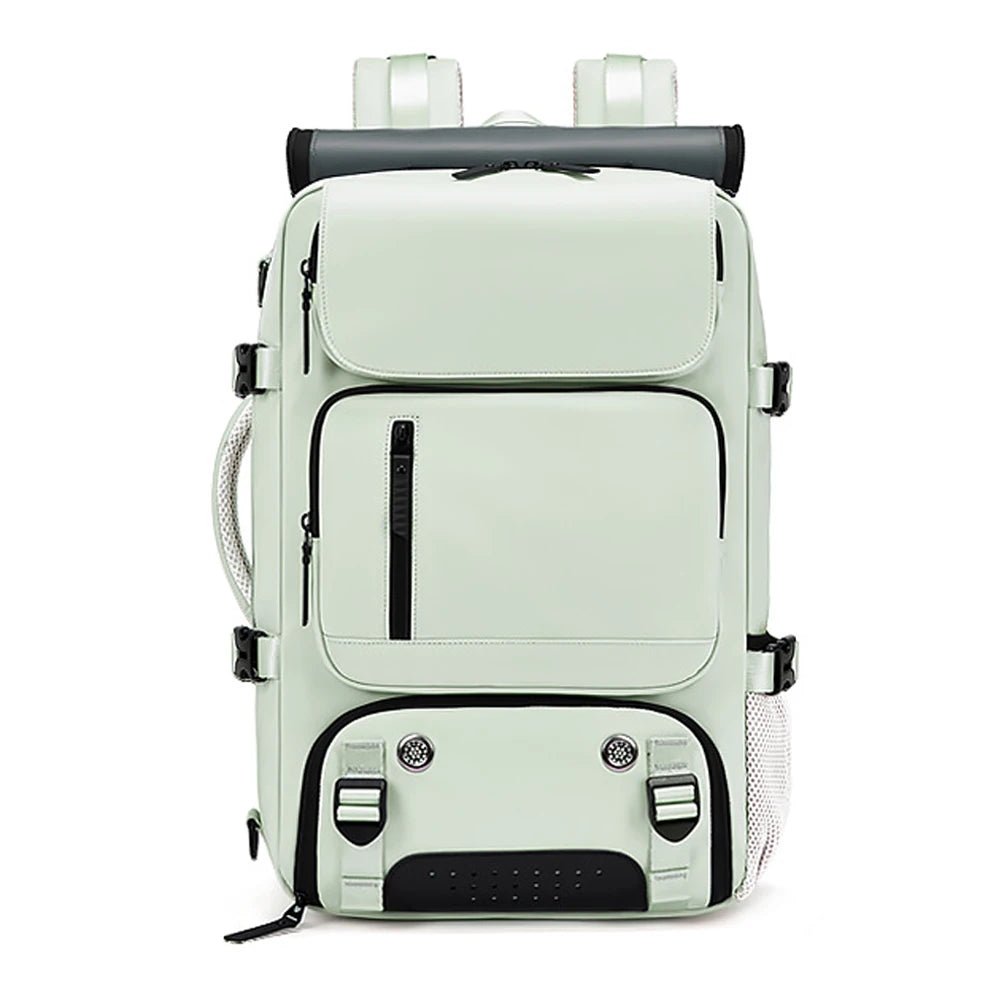 TRAVELMAX Pack – voděodolný cestovní batoh s USB portem, přihrádkou na boty a kapsou proti krádeži | Ka-mostore