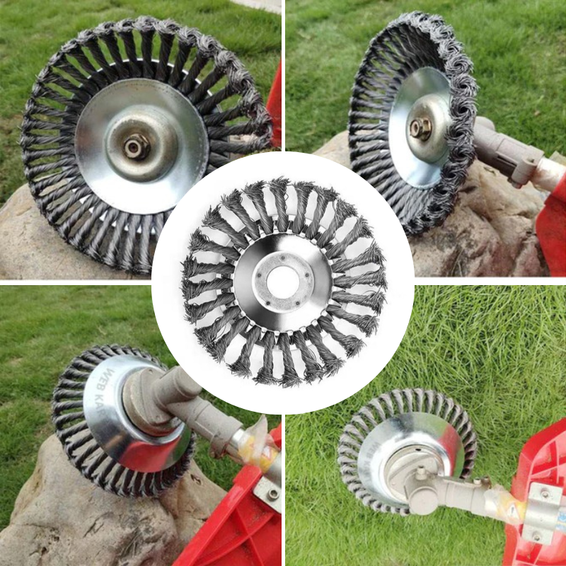 Steel Wire Brush Trimmer Attachment for Weed Removal | Ka-mostore