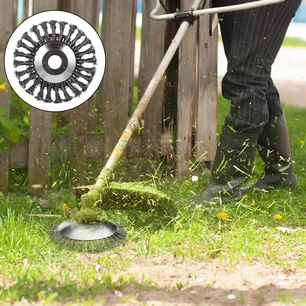Steel Wire Brush Trimmer Attachment for Weed Removal | Ka-mostore