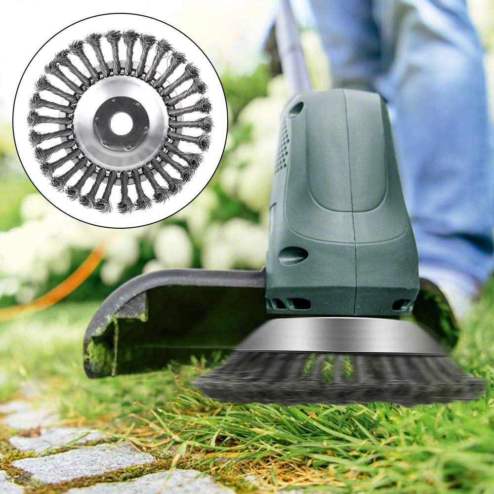 Steel Wire Brush Trimmer Attachment for Weed Removal | Ka-mostore