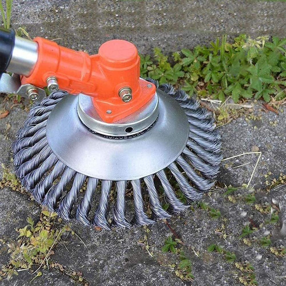 Steel Wire Brush Trimmer Attachment for Weed Removal | Ka-mostore